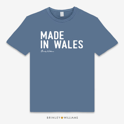 Made in Wales Unisex Classic Welsh T-shirt - Indigo