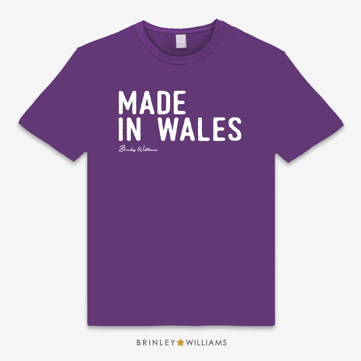 Made in Wales Unisex Classic Welsh T-shirt - Purple