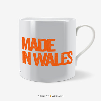 Made in Wales Welsh Mug - Orange