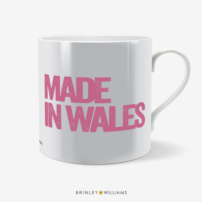 Made in Wales Welsh Mug - Pink