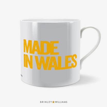 Made in Wales Welsh Mug - Yellow