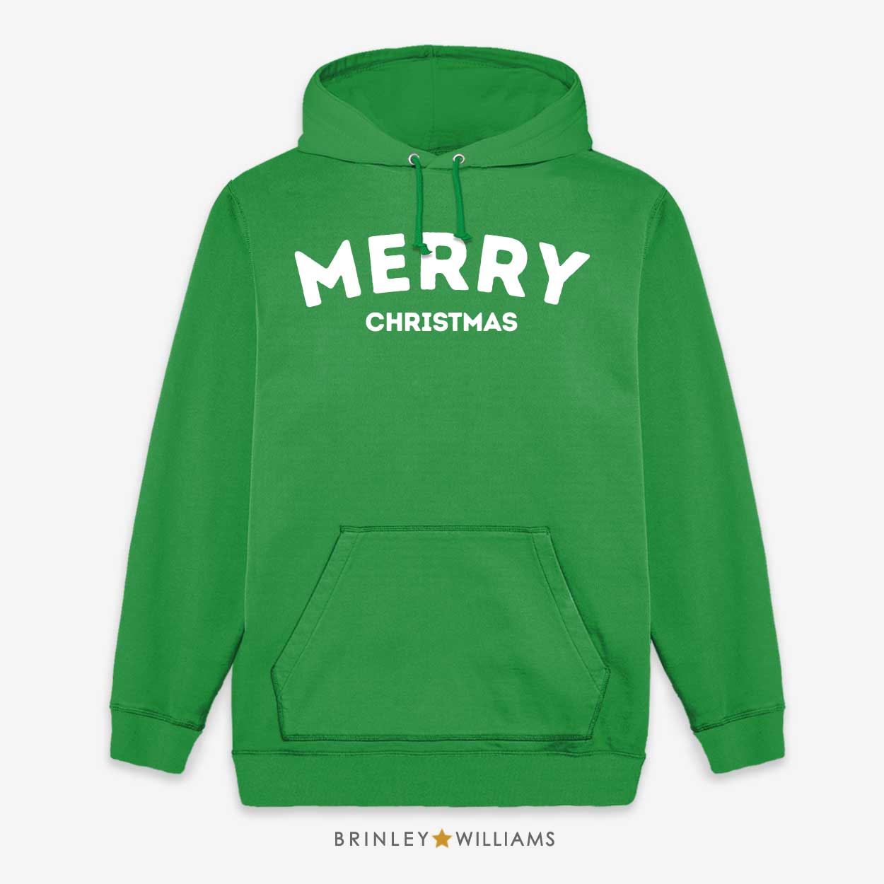 Merry Christmas Unisex Hoodie - Kelly Green