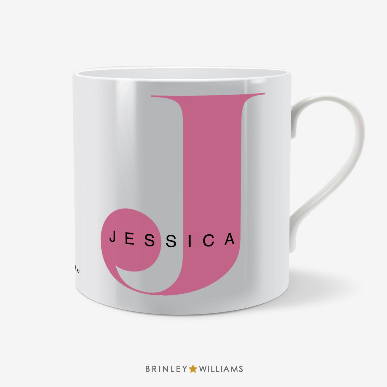 Monogram Personalised Mug - Pink