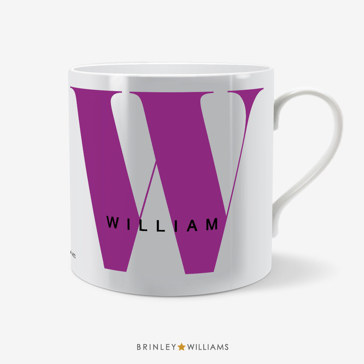 Monogram Personalised Mug - Purple