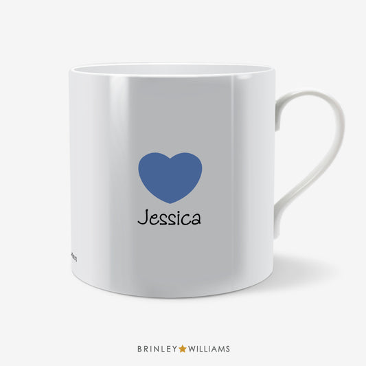 My Love Personalised Mug - Blue