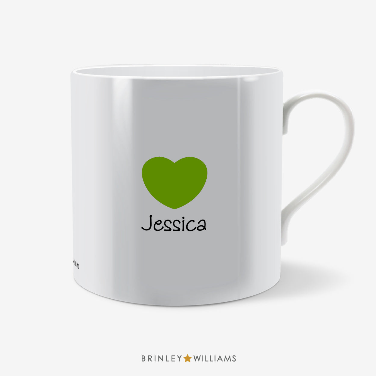 My Love Personalised Mug - Green