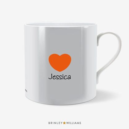 My Love Personalised Mug - Orange