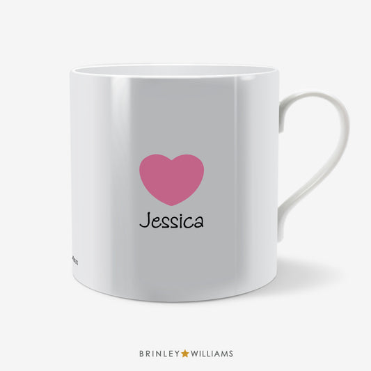 My Love Personalised Mug - Pink