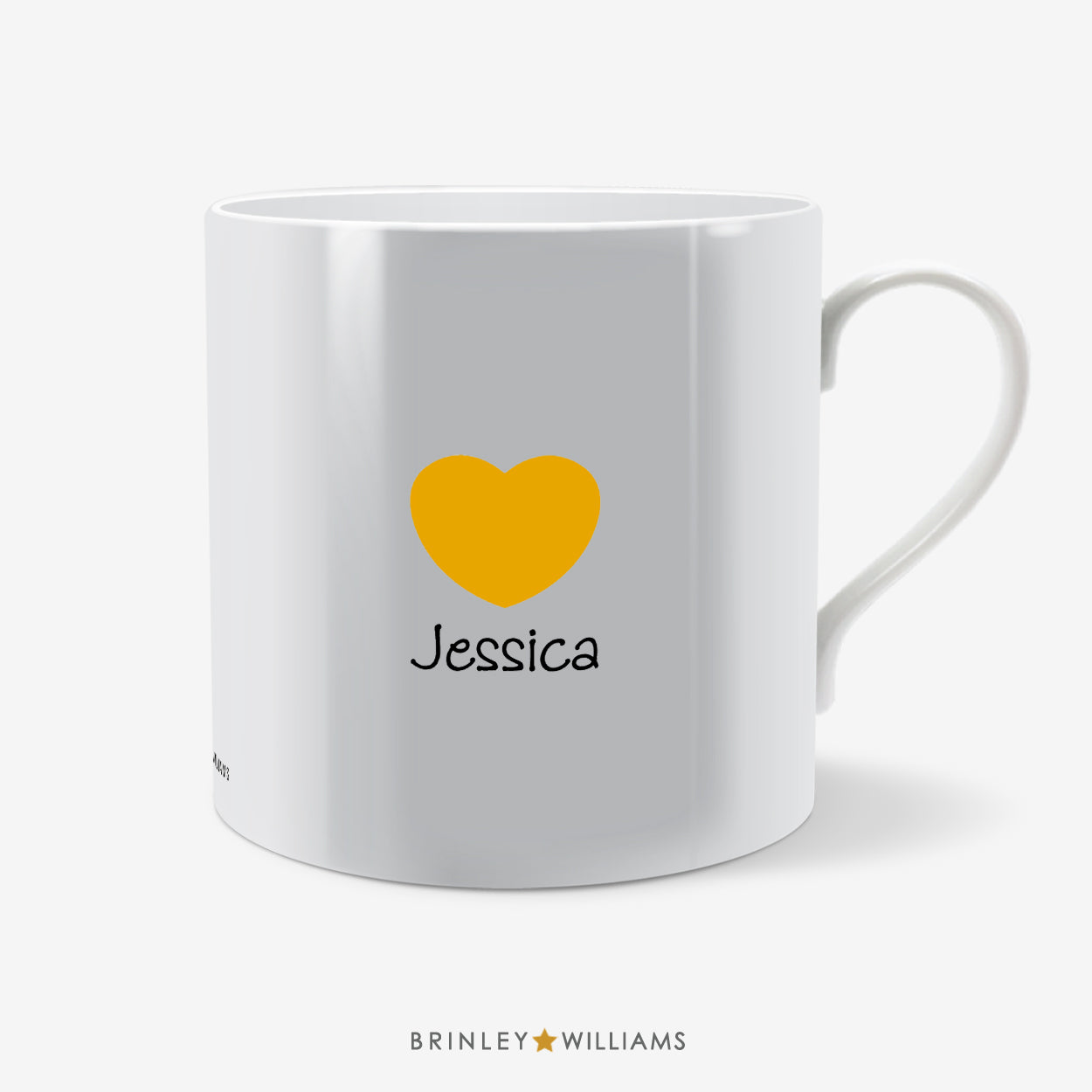 My Love Personalised Mug - Yellow