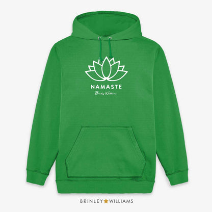 Namaste Lotus Flower Unisex Yoga Hoodie- Kelly Green