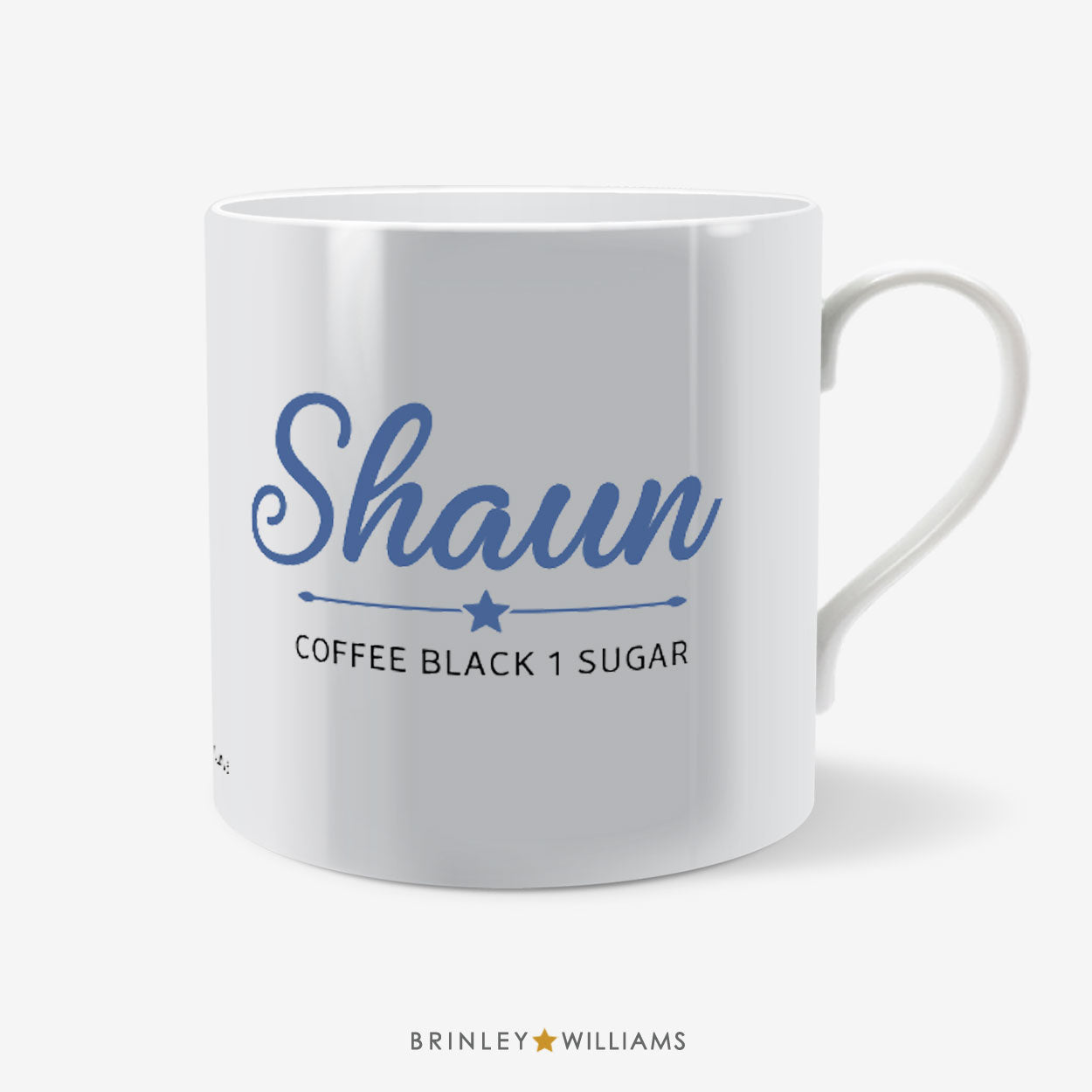 Name Drinks  Personalised Mug - Blue