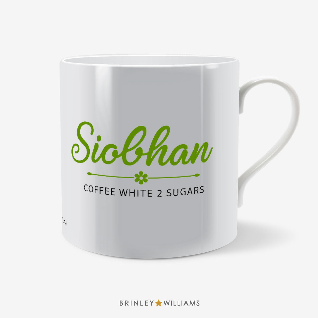 Name Drinks  Personalised Mug - Green