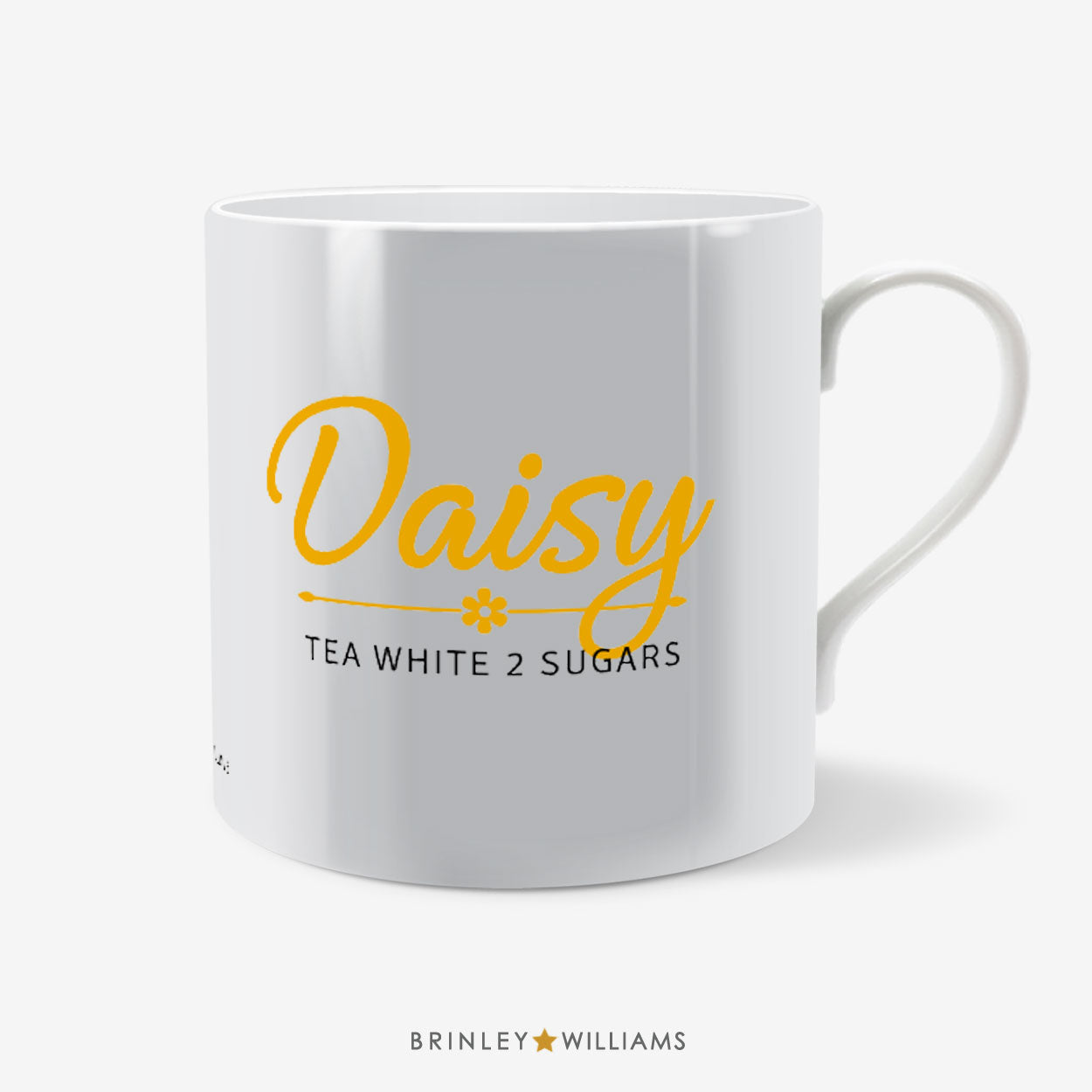 Name Drinks  Personalised Mug - Yellow