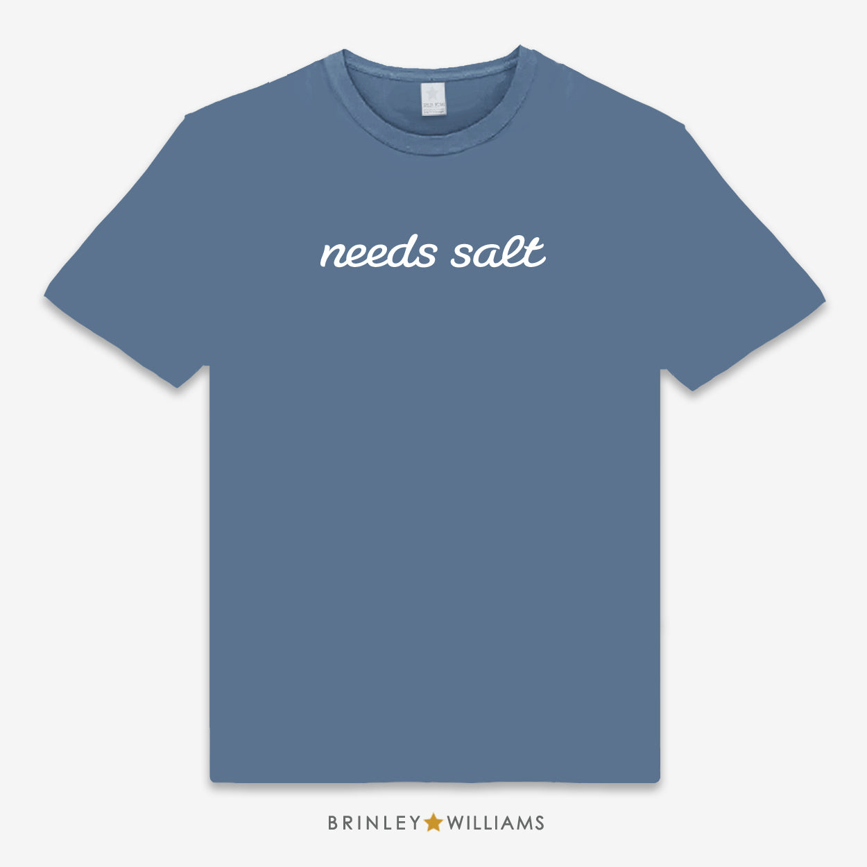 Needs salt Culinary T-shirt - indigo
