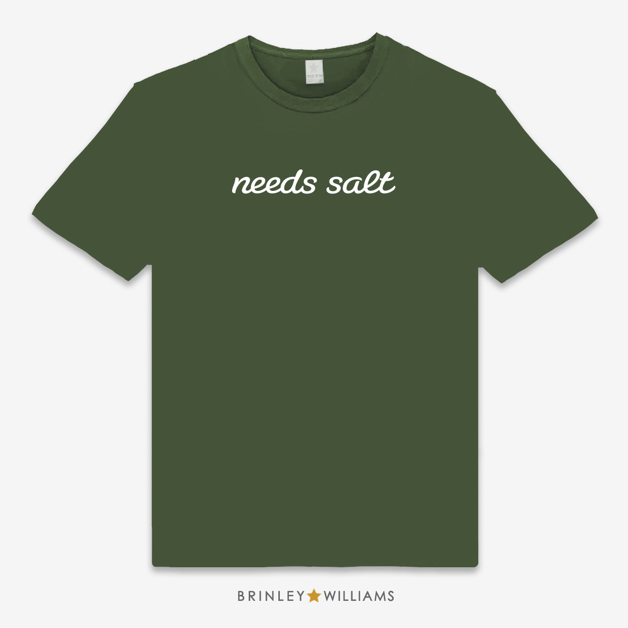 Needs salt Culinary T-shirt - military green