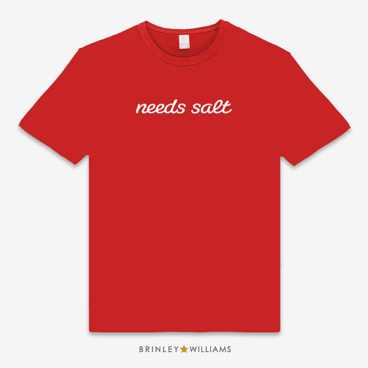 Needs salt Culinary T-shirt - red