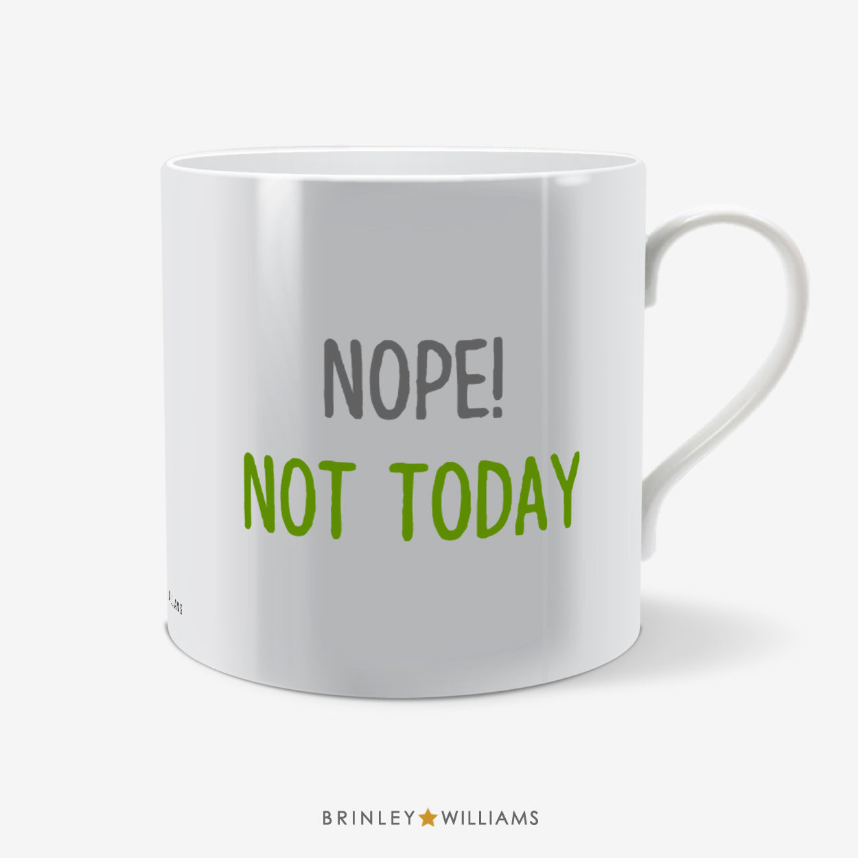 Nope! Not Today Fun Mug - Green