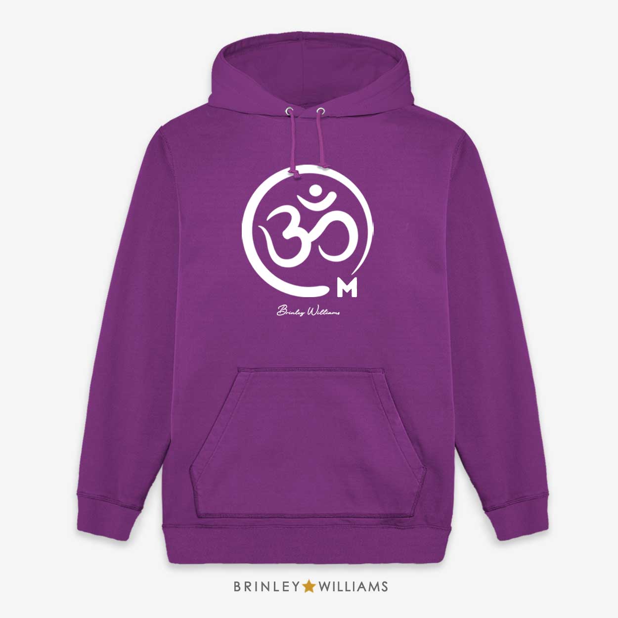 Om Symbol Unisex Yoga Hoodie- Purple