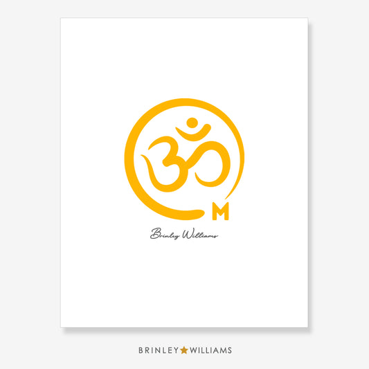 Om Symbol Wall Art Poster - Red