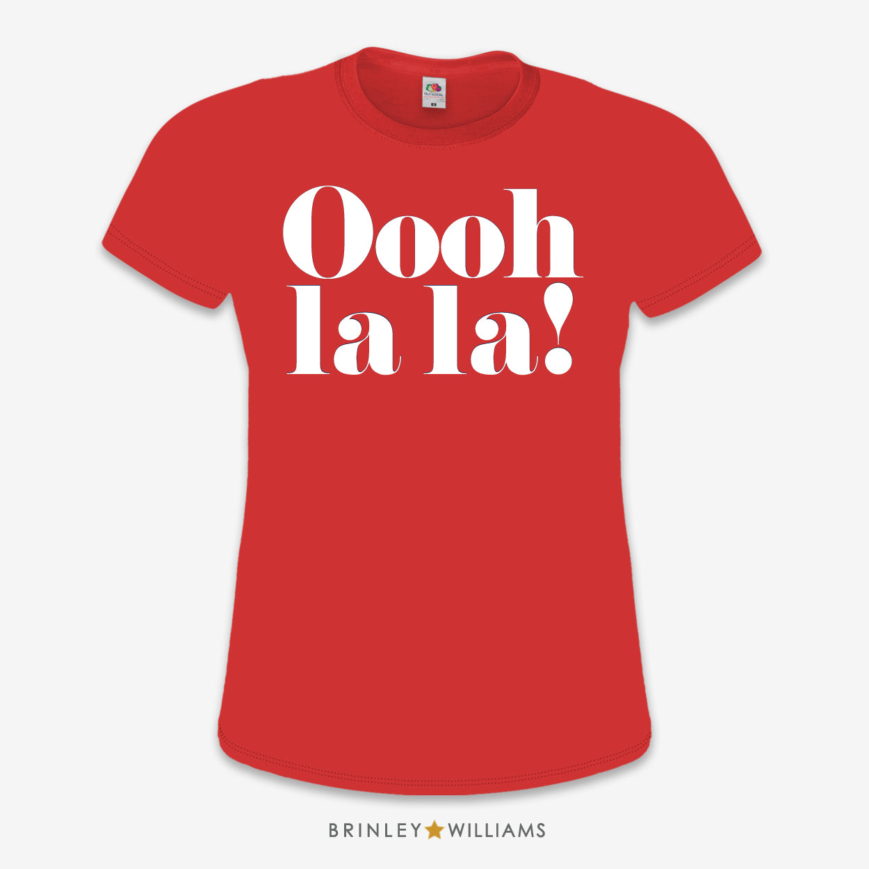 Oooh la la Slim Fit T-shirt - Fire Red