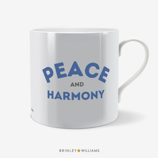 Peace and Harmony Fun Mug - Blue