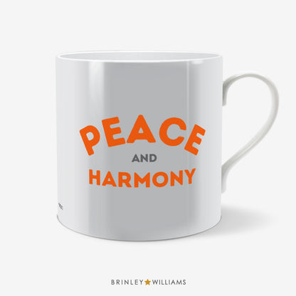 Peace and Harmony Fun Mug - Orange