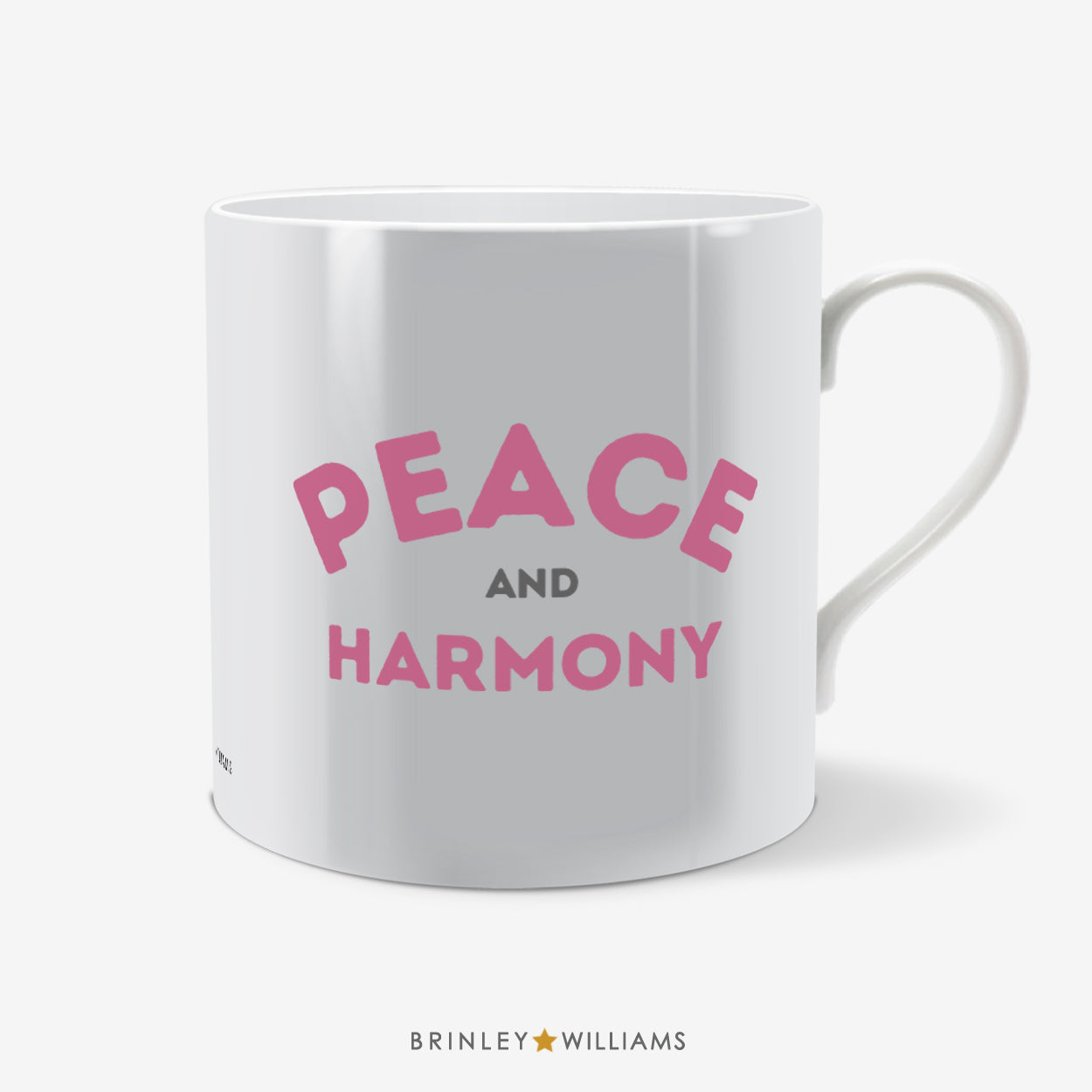 Peace and Harmony Fun Mug - Pink