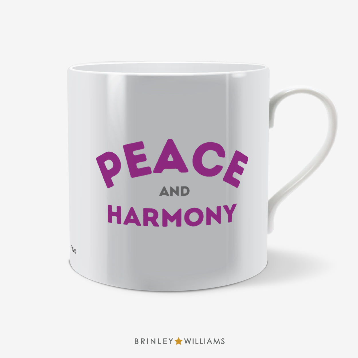 Peace and Harmony Fun Mug - Purple