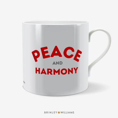 Peace and Harmony Fun Mug - Red