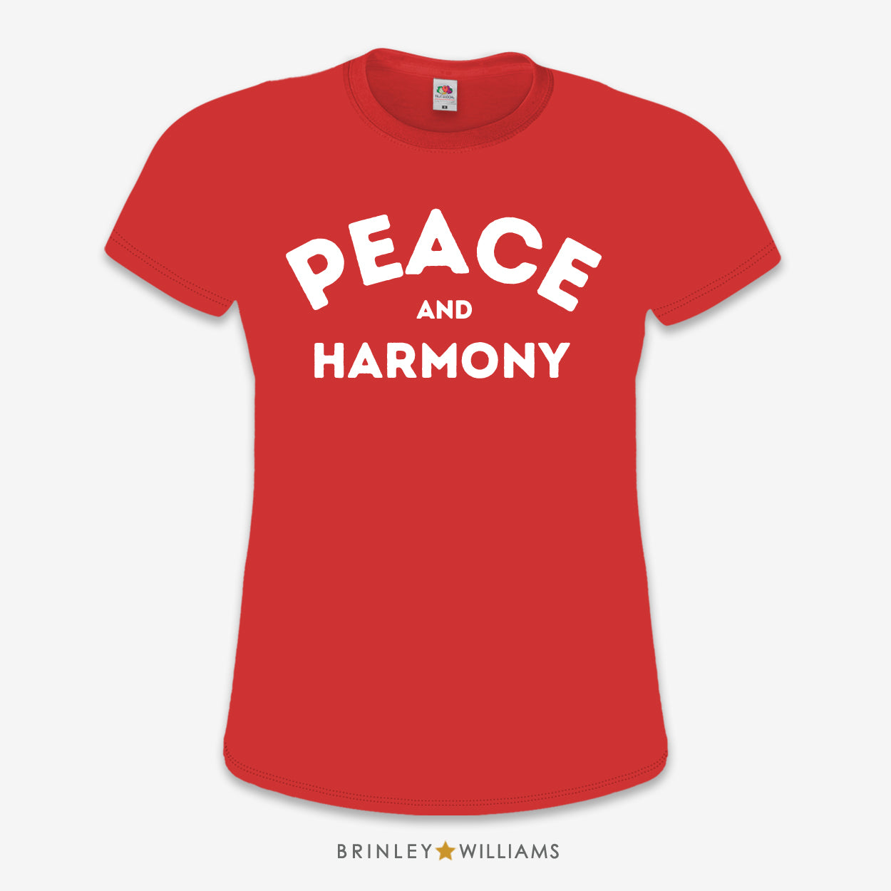 Peace & Harmony Slim Fit T-shirt - Fire Red