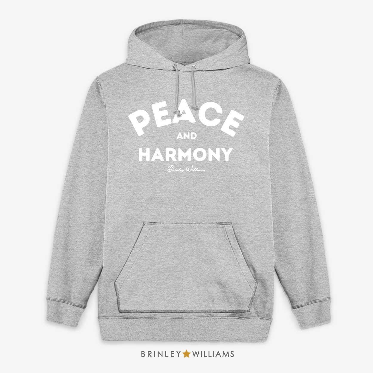 Peace & Harmony Unisex Hoodie - Heather Grey