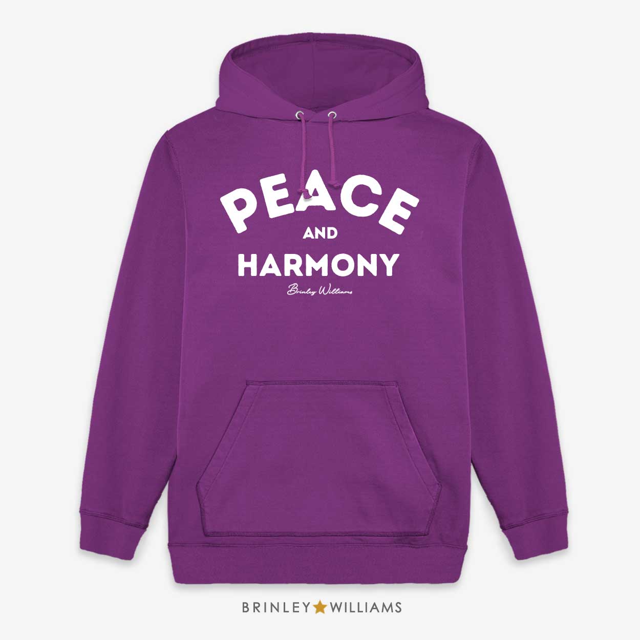 Peace & Harmony Unisex Hoodie - Purple