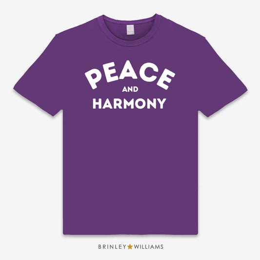 Peace & Harmony Unisex Classic T-shirt - Purple