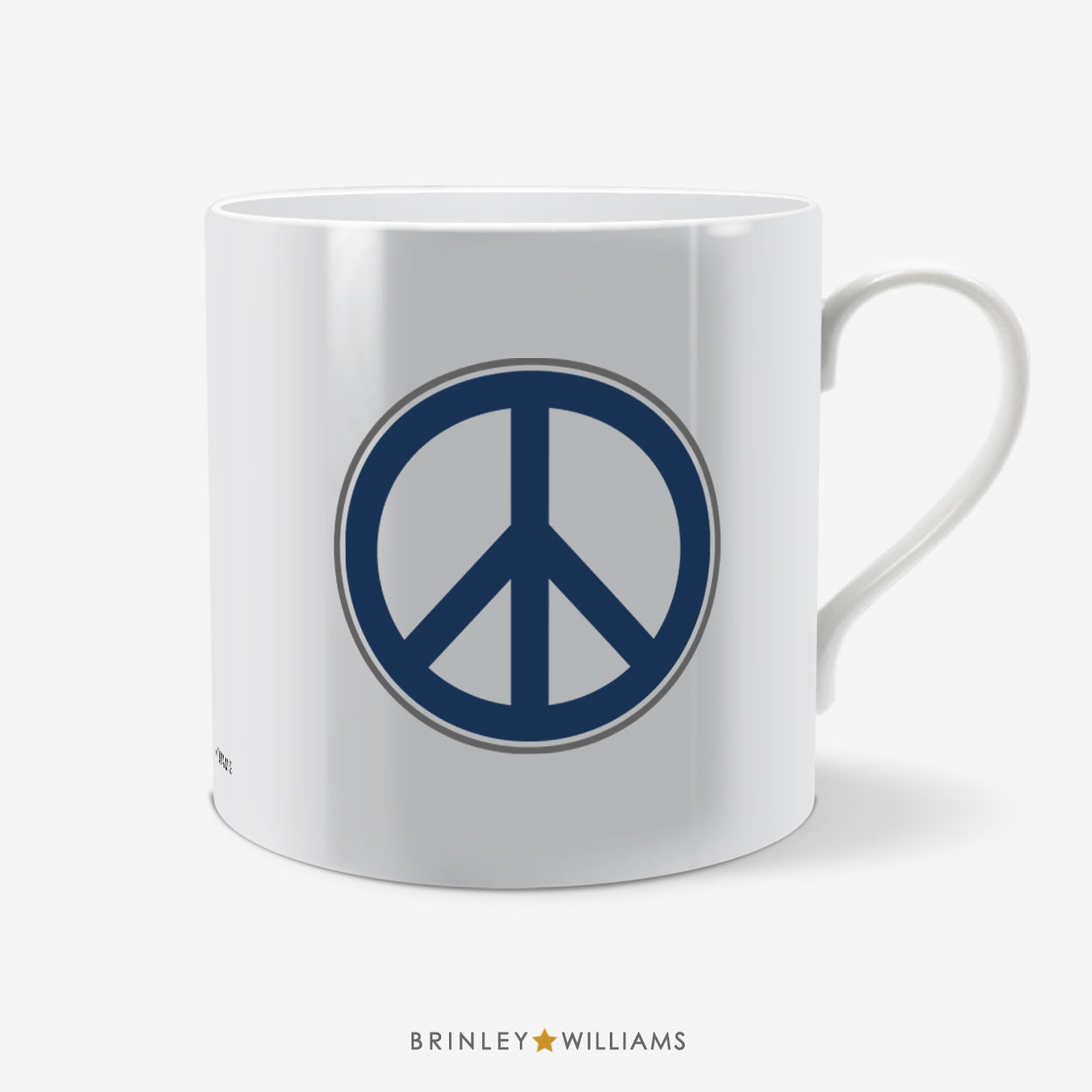 Peace Sign Fun Mug - Navy