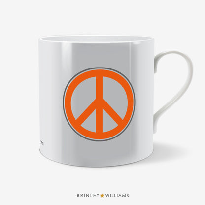 Peace Sign Fun Mug - Orange