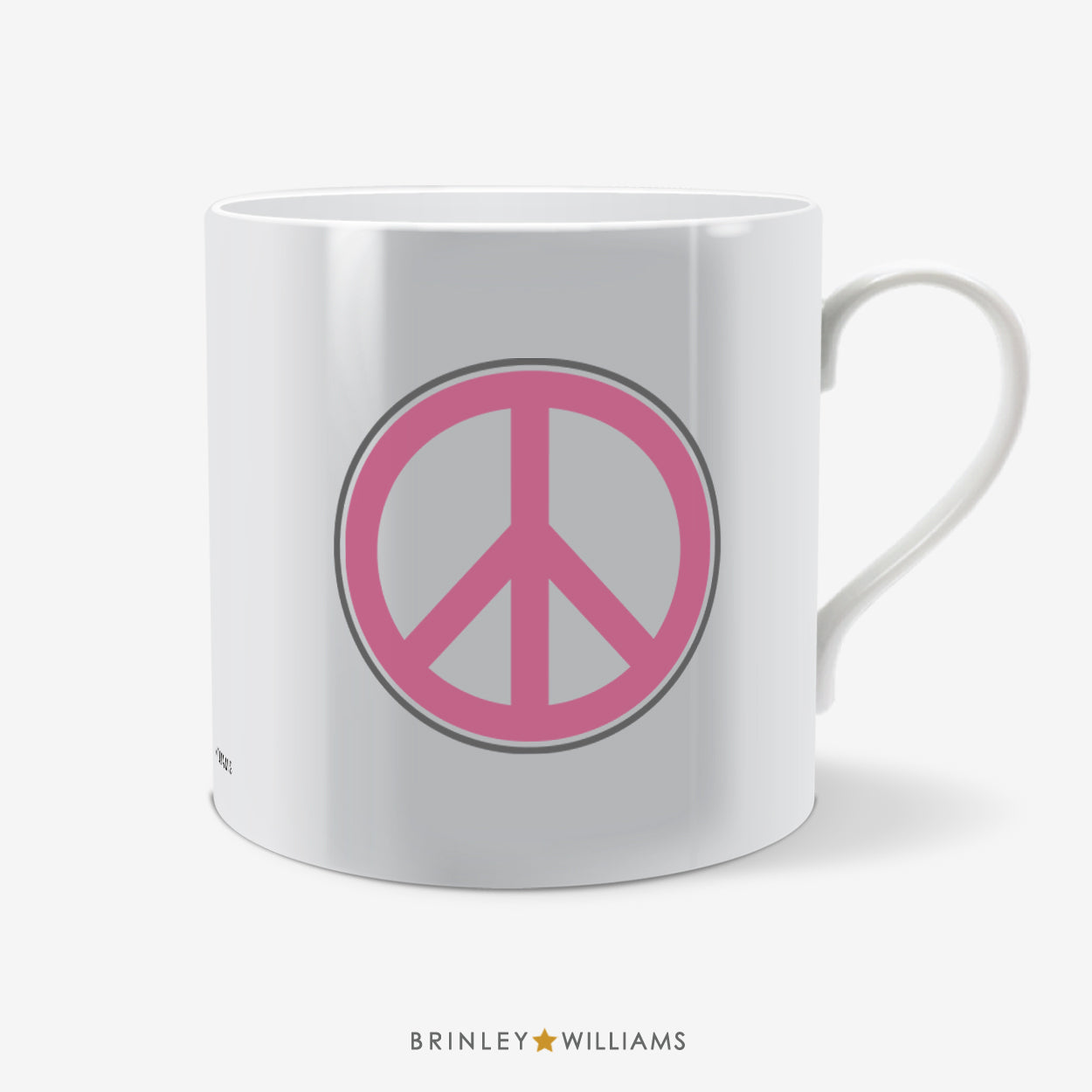 Peace Sign Fun Mug - Pink