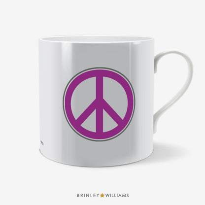 Peace Sign Fun Mug - Purple