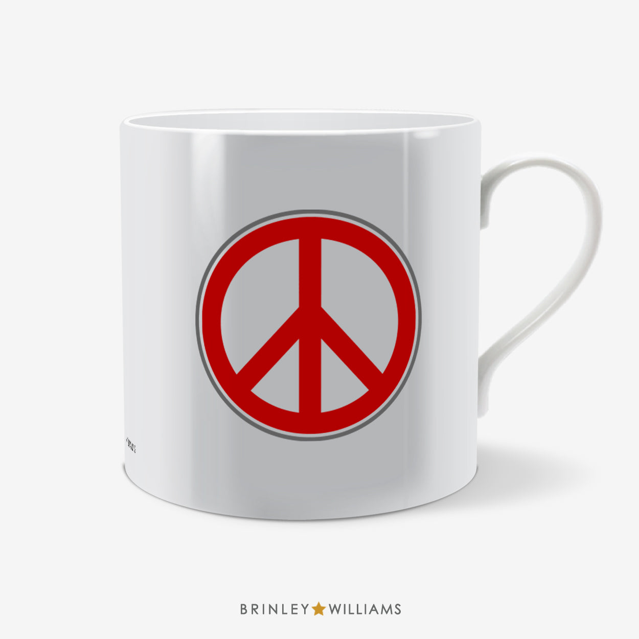 Peace Sign Fun Mug - Red
