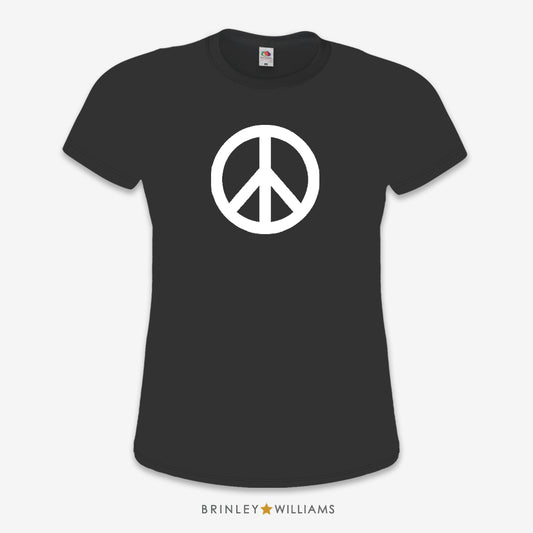 Peace Sign Slim Fit T-shirt - Black