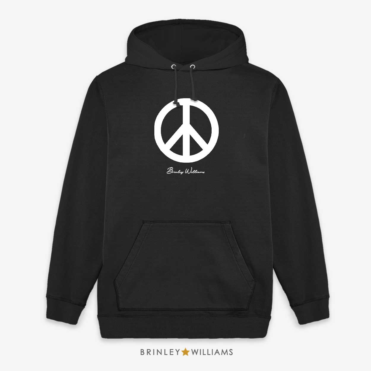 Peace Sign Unisex Hoodie - Black