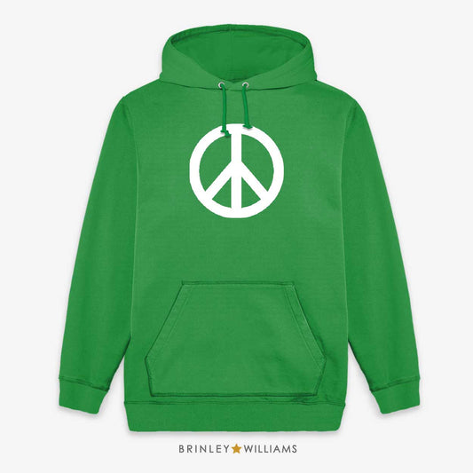 Peace Sign Unisex Hoodie - Kelly Green