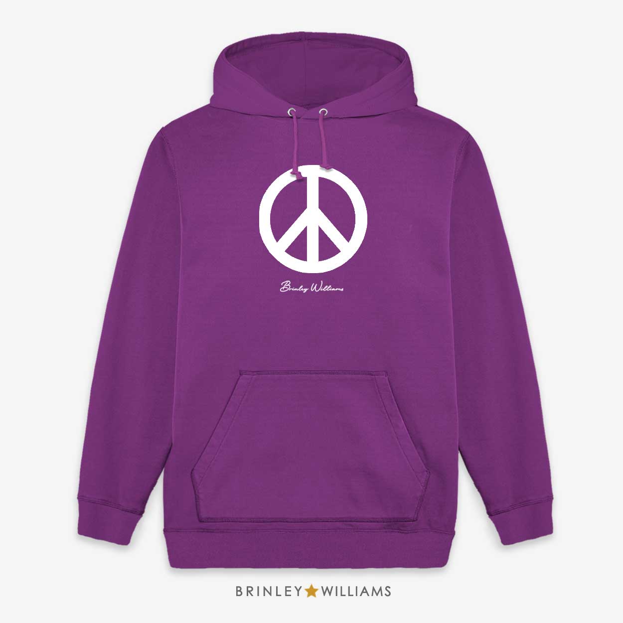 Peace Sign Unisex Hoodie - Purple