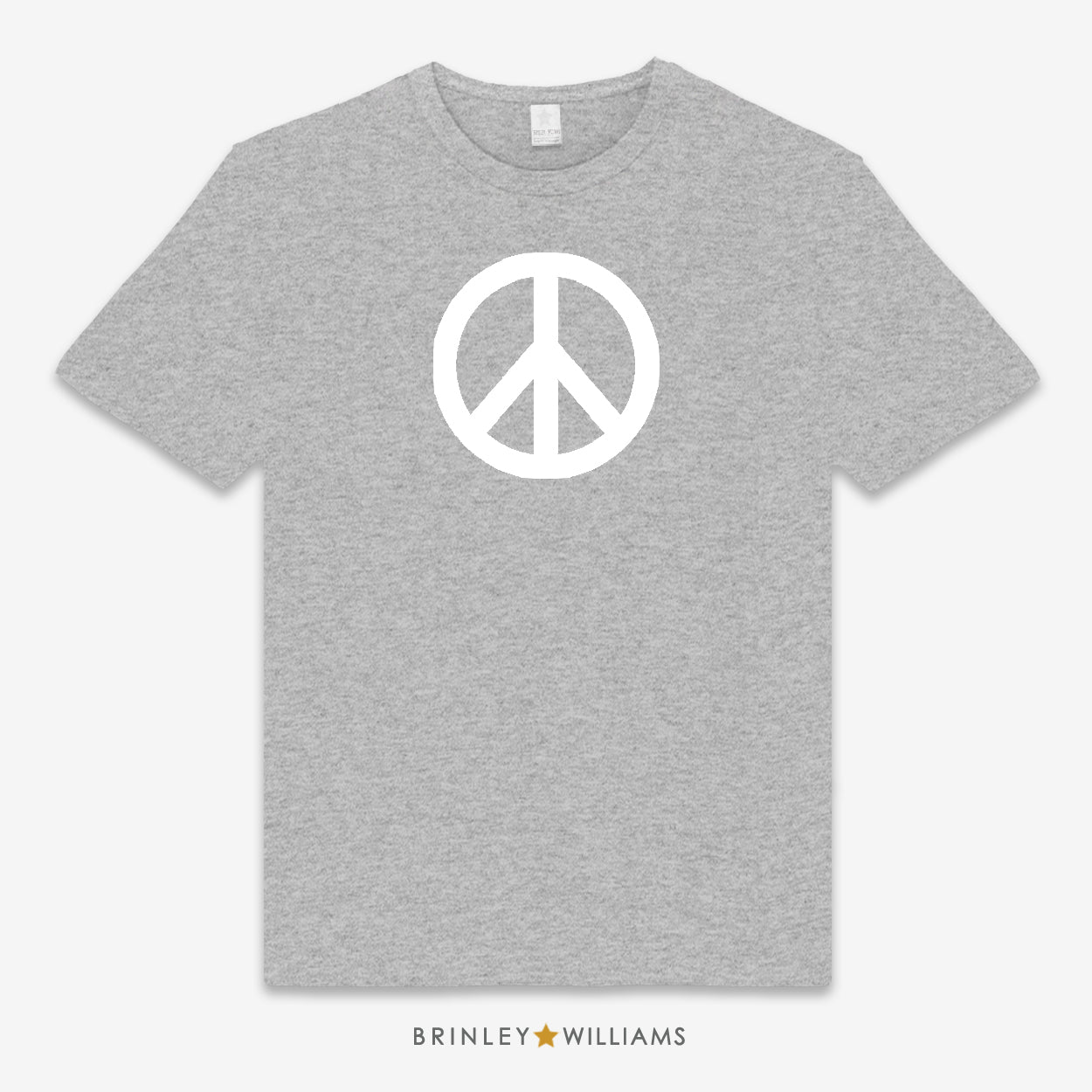 Peace Symbol Unisex Classic T-shirt - Heather Grey