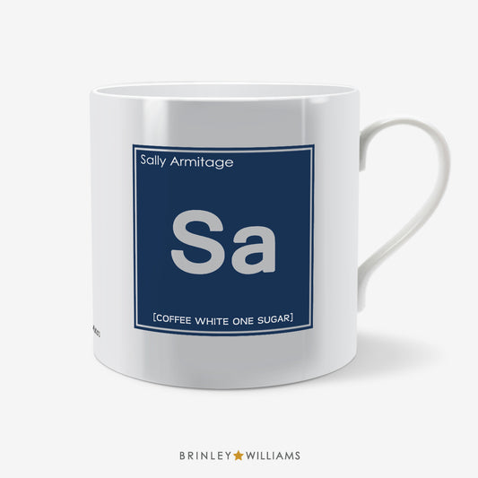 Periodic Table Personalised Mug - Navy