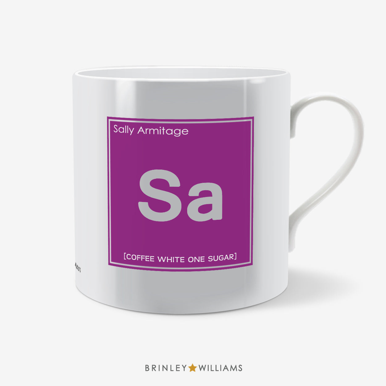 Periodic Table Personalised Mug - Purple