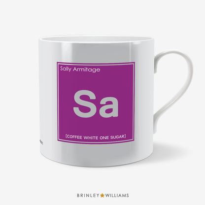 Periodic Table Personalised Mug - Purple