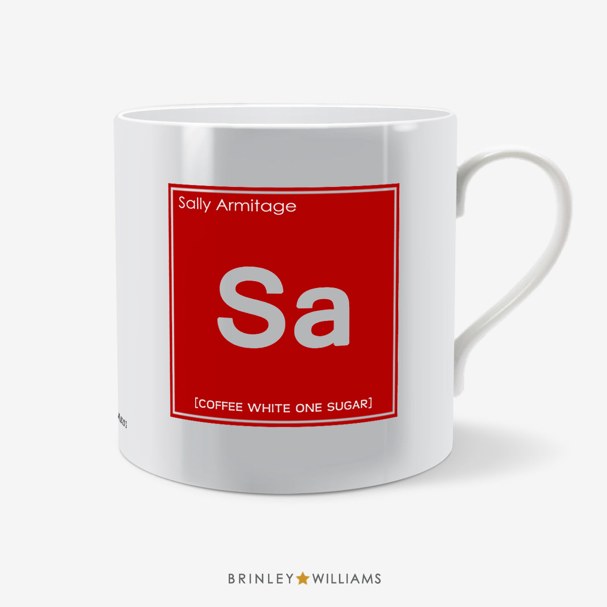 Periodic Table Personalised Mug - Red