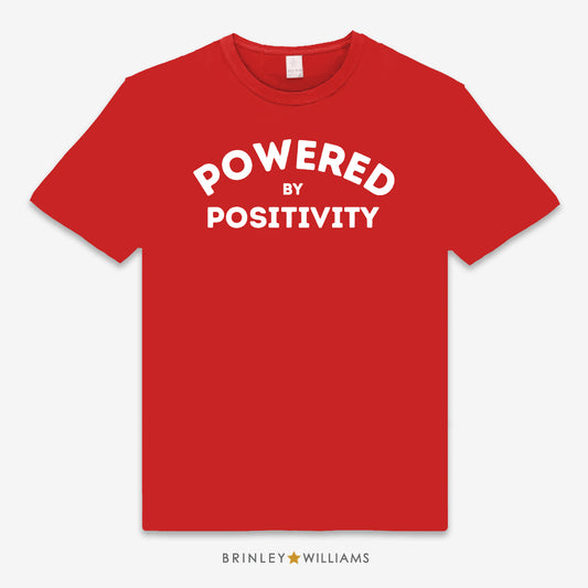 Powered by Positivity Unisex Kids T-shirt - Fire red