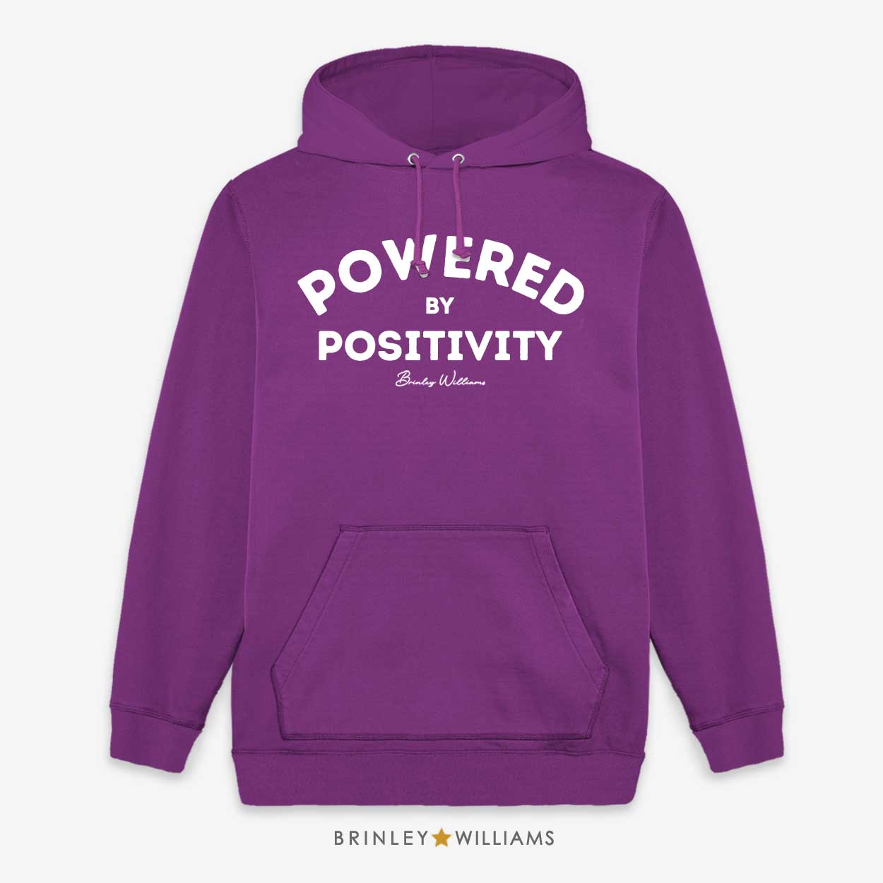 Powered by Positivity Unisex Hoodie - Purple