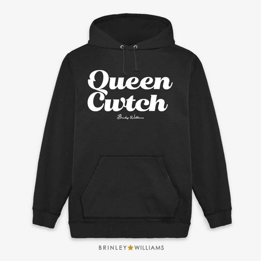 Queen Cwtch Unisex Welsh Hoodie - Black